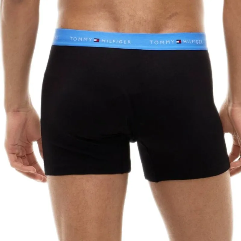 Tommy Hilfiger Stretch Cotton Boxer Brief 3P - opal blue/burgundy/blue spell