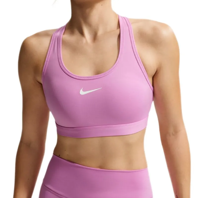 Nike Swoosh Medium Support Non-Padded Sports - light magenta/white Nike Swoosh Medium Support Non-Padded Sports - light magenta/white