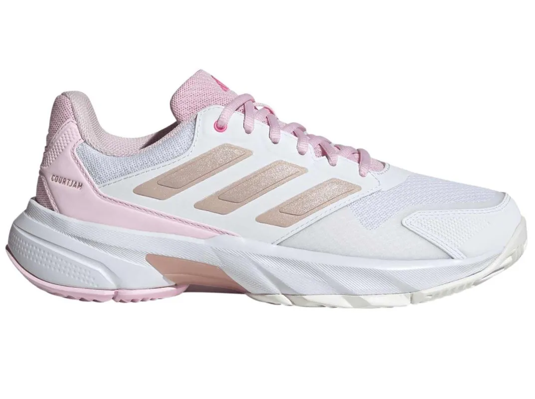 Adidas CourtJam Control 3 W - cloud white/silver metallic/lucid pink Adidas CourtJam Control 3 W - cloud white/silver metallic/lucid pink