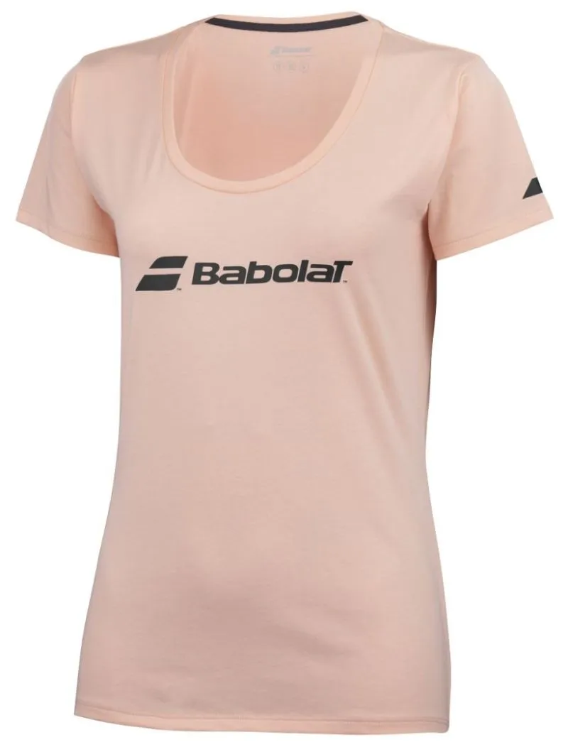 babolat-exercise-babolat-tee-girl-tropical-peach Babolat Girls Exercise - tropical peach