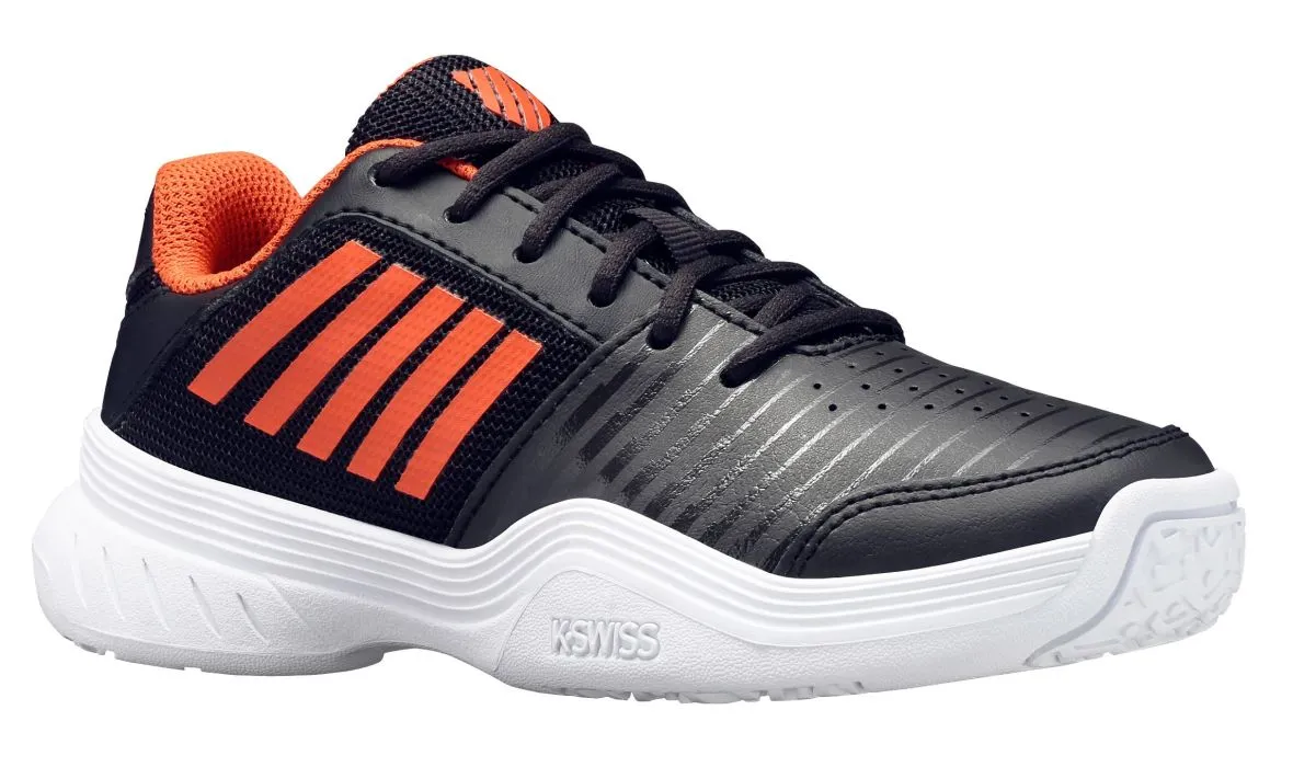 JhIONuU0 K-Swiss Court Express Omni - jet black/spicy orange/white