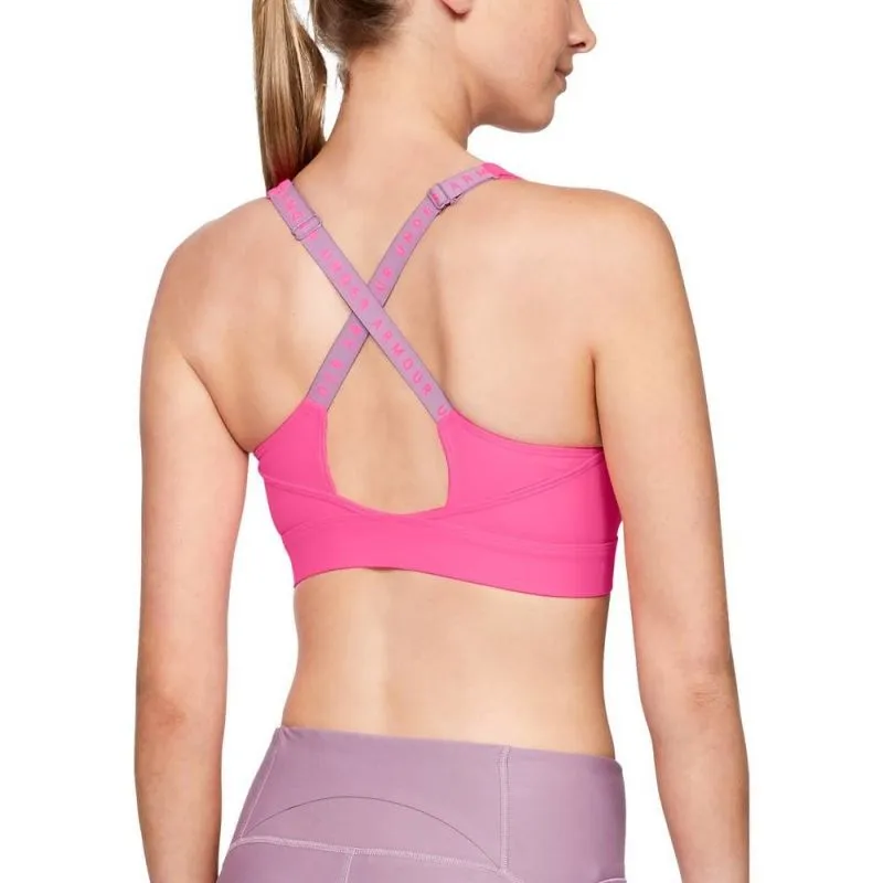 Under Armour Vanish Mid Bra - mojo pink/purple prime