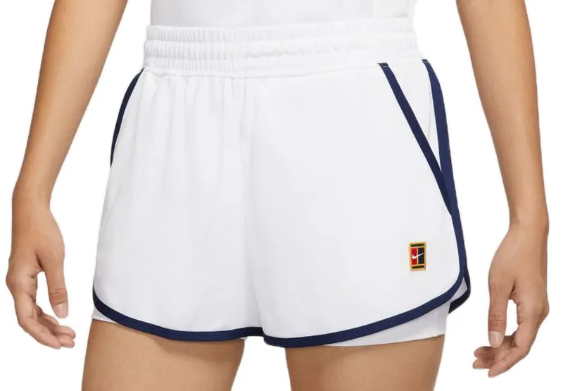 Nike Court Dri-Fit Slam Short W - white/white/binary blue
