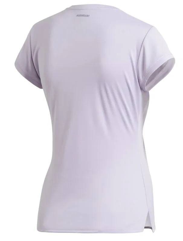 Adidas Club Women 3 Stripes Tee - purple tint/grey six