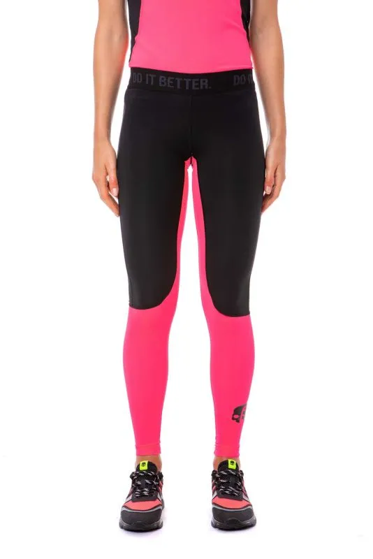 Hydrogen Fast Skull Leggings Woman - fluo fuchsia