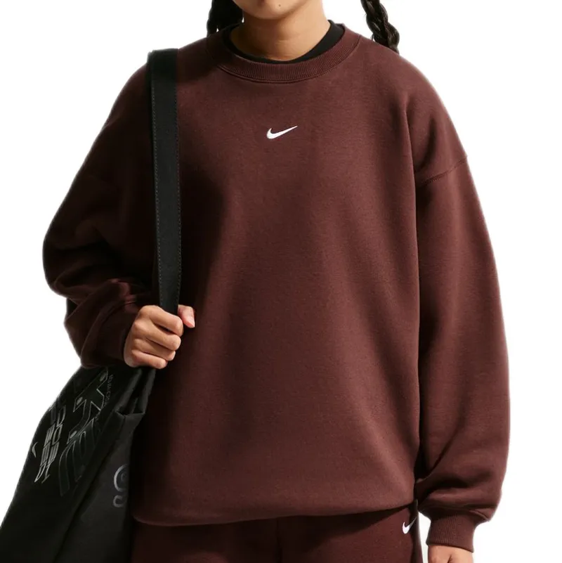 Nike Sportswear Studio Fleece Crewneck - mystic dates/white Nike Sportswear Studio Fleece Crewneck - mystic dates/white