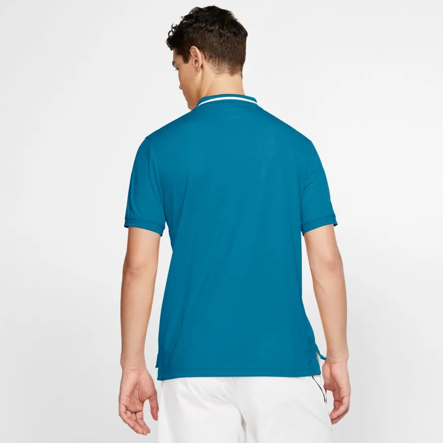Nike Court Dry Polo Pique - neo turq/white/white