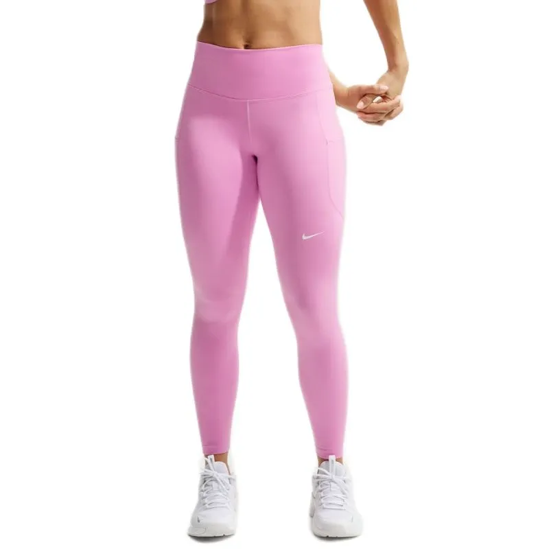 Nike Dri-Fit One 7/8 High-Rise - pink rise/white Nike Dri-Fit One 7/8 High-Rise - pink rise/white