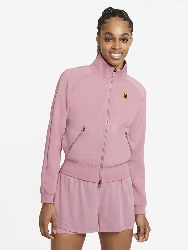 Nike Court Heritage Jacket FZ W - elemental pink/white