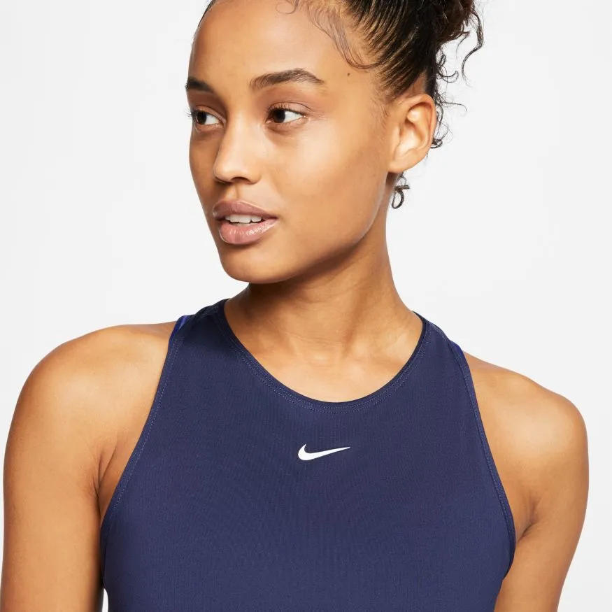 Nike Pro Tank All Over Mesh - obsidian/white