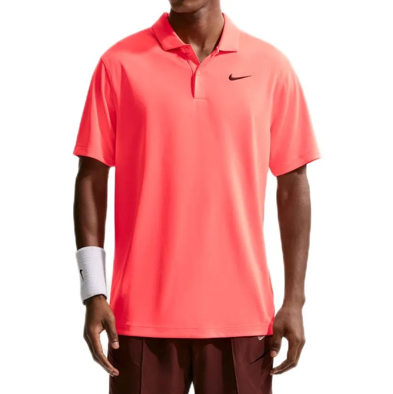 Nike Court Dri-Fit Solid - hot lava/black