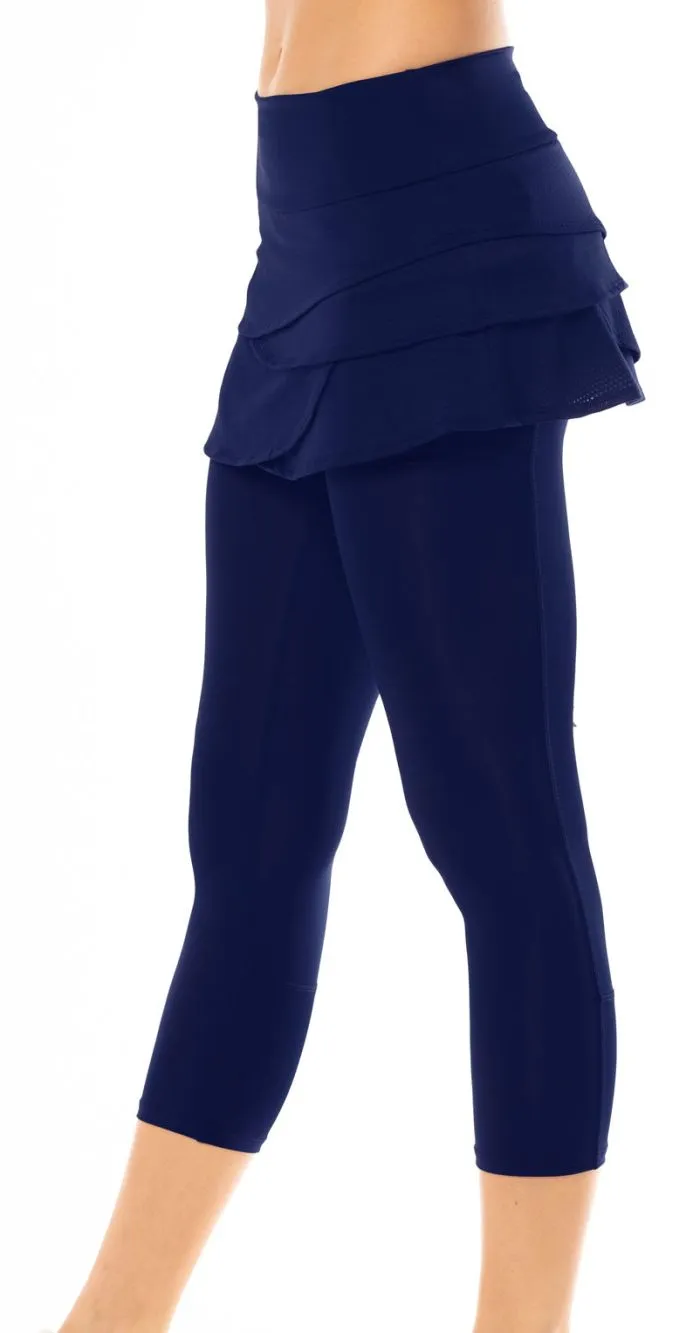lucky-in-love-core-scallop-capri-women-midnight-2 Lucky in Love Core Scallop Capri Women - midnight