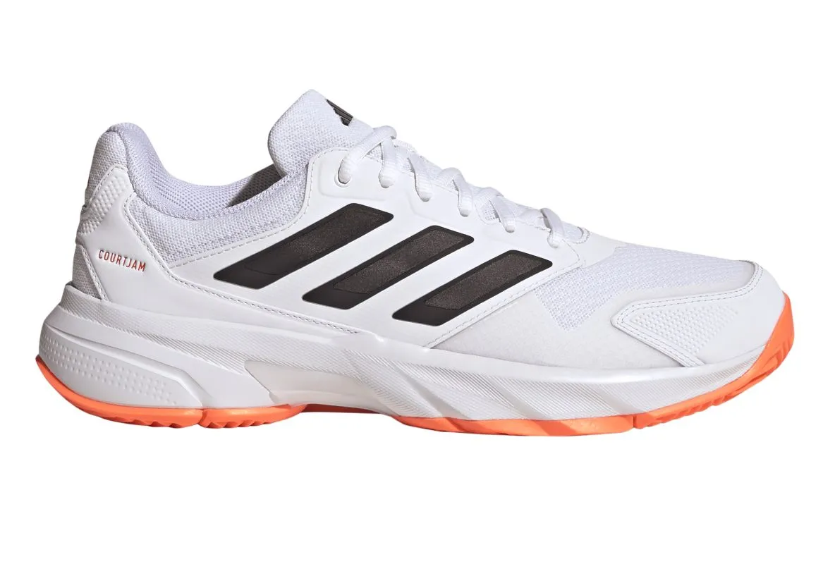 Adidas CourtJam Control 3 M - cloud white/core black/lucid orange