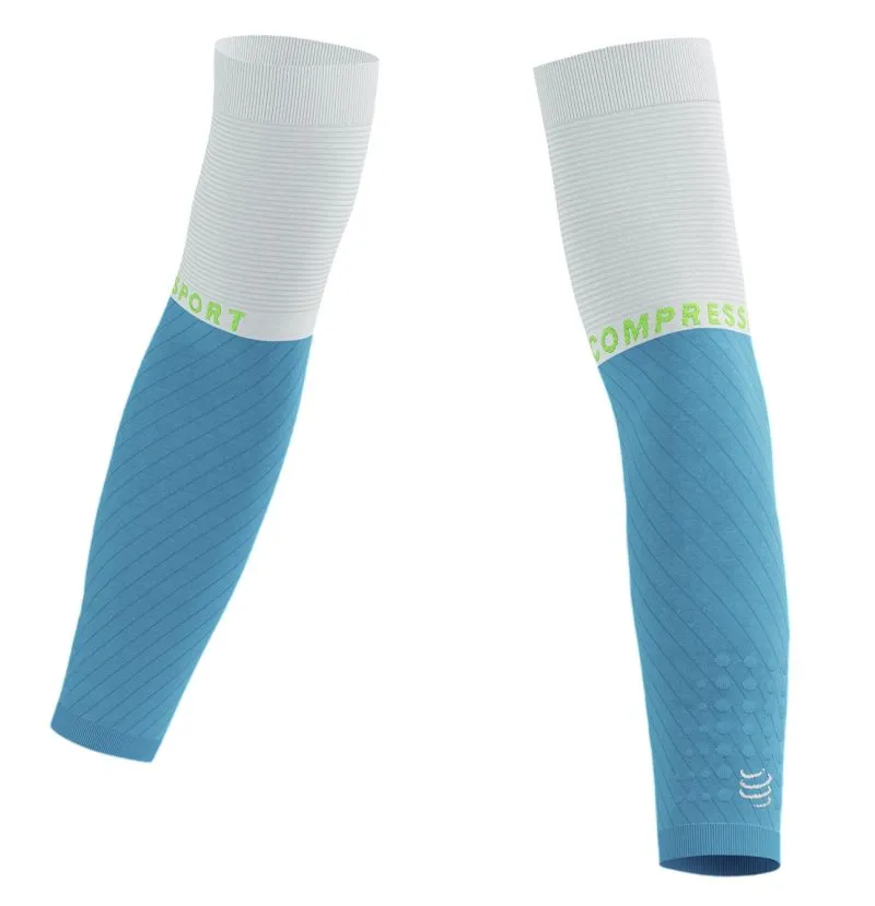 Compressport Armforce - norse blue/neon green