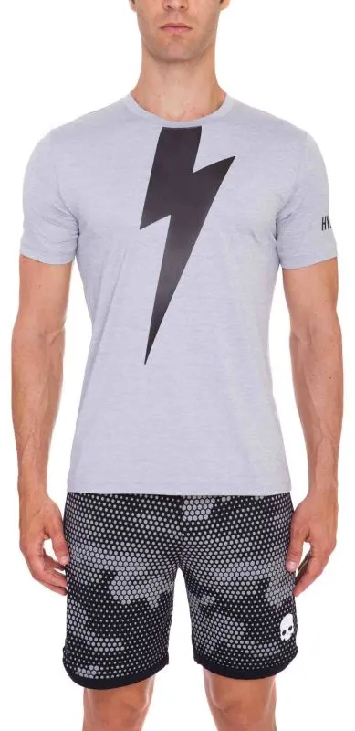 Hydrogen Thunderbolt Tech T-Shirt - grey melange/black Hydrogen Thunderbolt Tech T-Shirt - grey melange/black