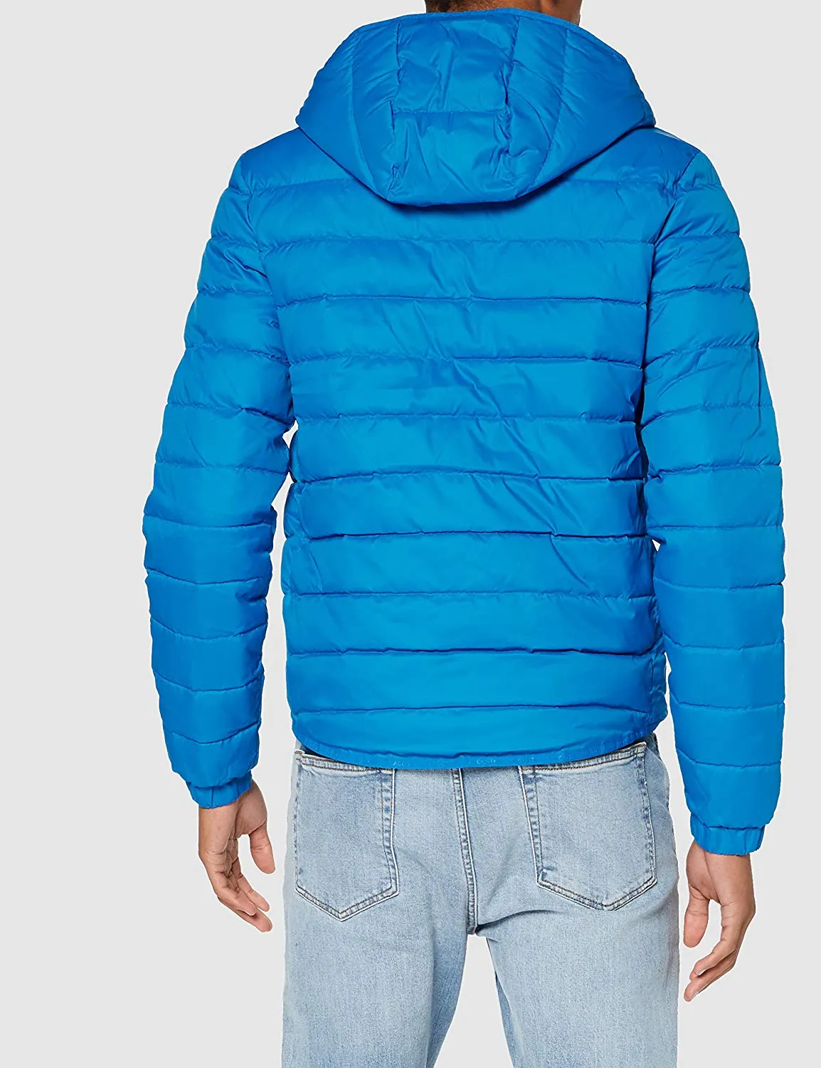 Lacoste Men's Lacoste SPORT Hooded Water-Resistant Quilted Jacket - blue