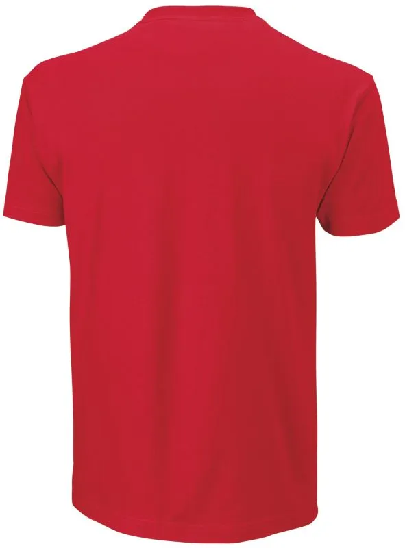Wilson Script Cotton Tee - wilson red
