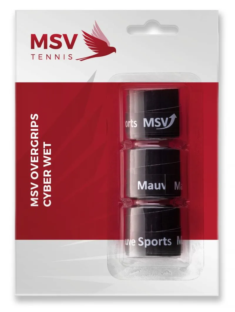 MSV Cyber Wet Overgrip 3P - black