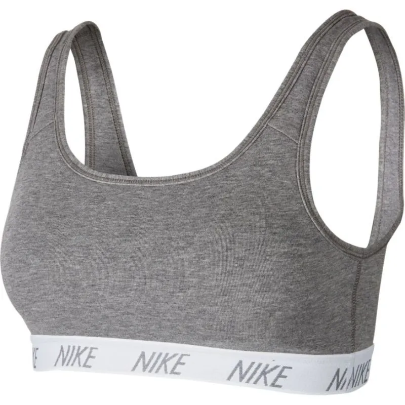 nike-classic-soft-bra-carbon-heather-anthracite-white-1 Nike Classic Soft Bra - carbon heather/anthracite/white