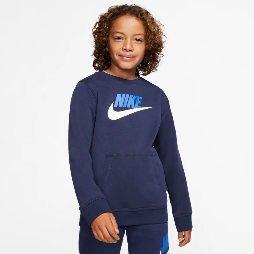 nike-nsw-club-hbr-crew-midnight-navy-laser-blue-white-4 Nike NSW Club + HBR Crew - midnight navy/laser blue/white