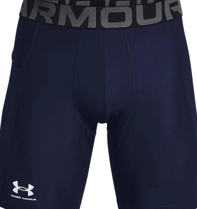 Under Armour Men's HeatGear Armour Compression Shorts - midnight navy/white