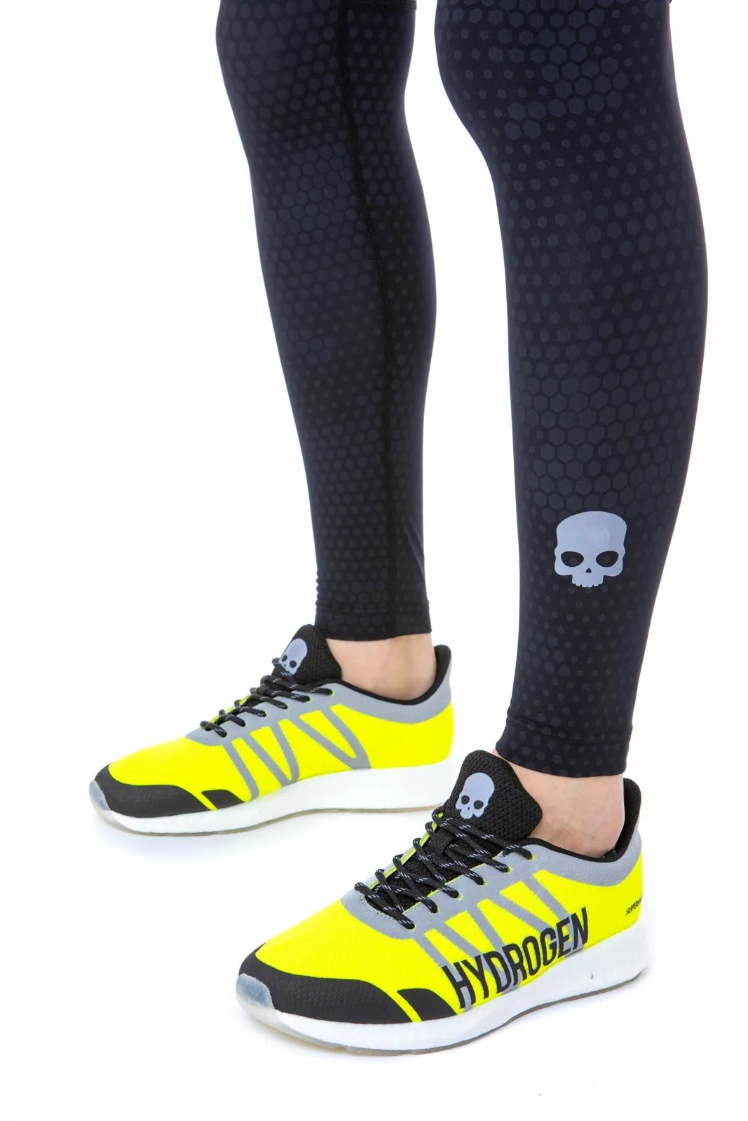 Hydrogen Printed Leggings Man - black