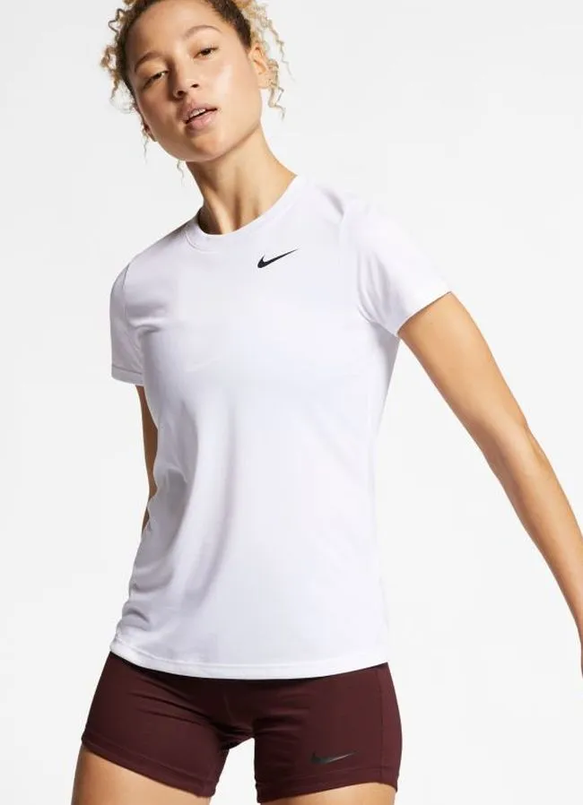 nike-dri-fit-leg-tee-crew-w-white-black-3 Nike Dri-Fit Leg Tee Crew W - white/black