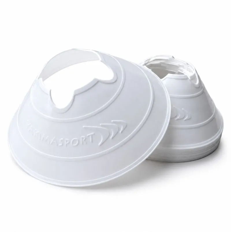 Pachołki treningowe Yakimasport Cut Cones 10P - white Pachołki treningowe Yakimasport Cut Cones 10P - white