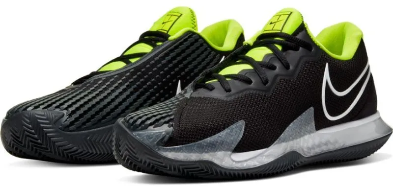 Nike Air Zoom Vapor Cage 4 Clay - black/white/volt/dark smoke grey