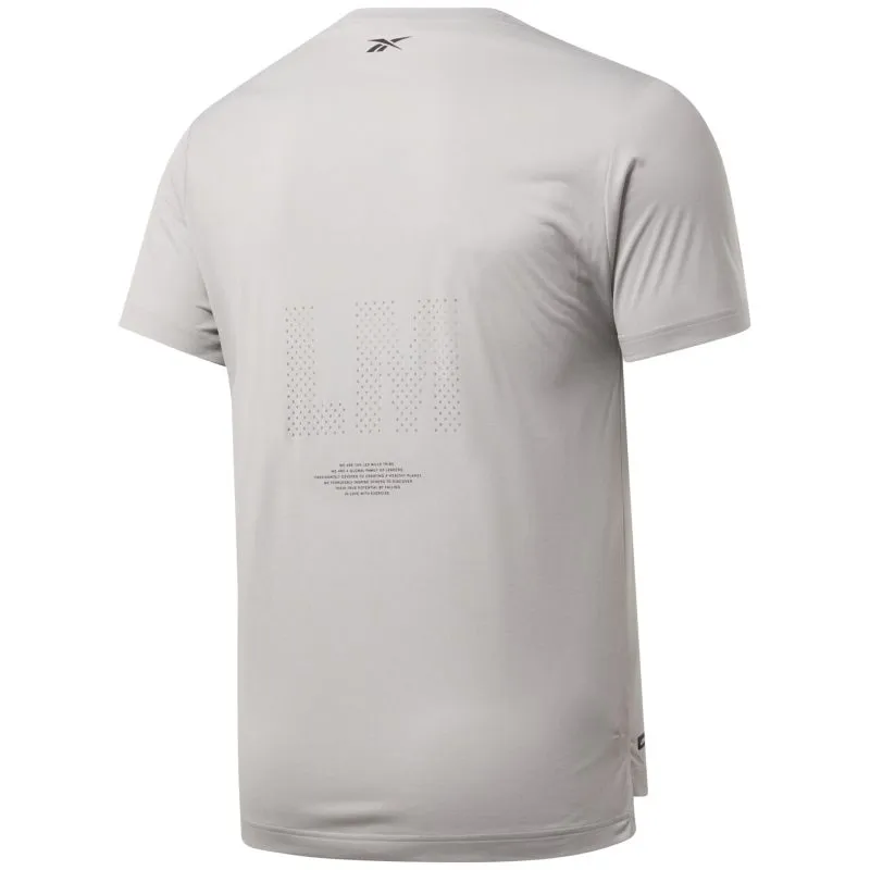 Reebok Les Mills Knit Short Sleeve T-Shirt M - pure grey