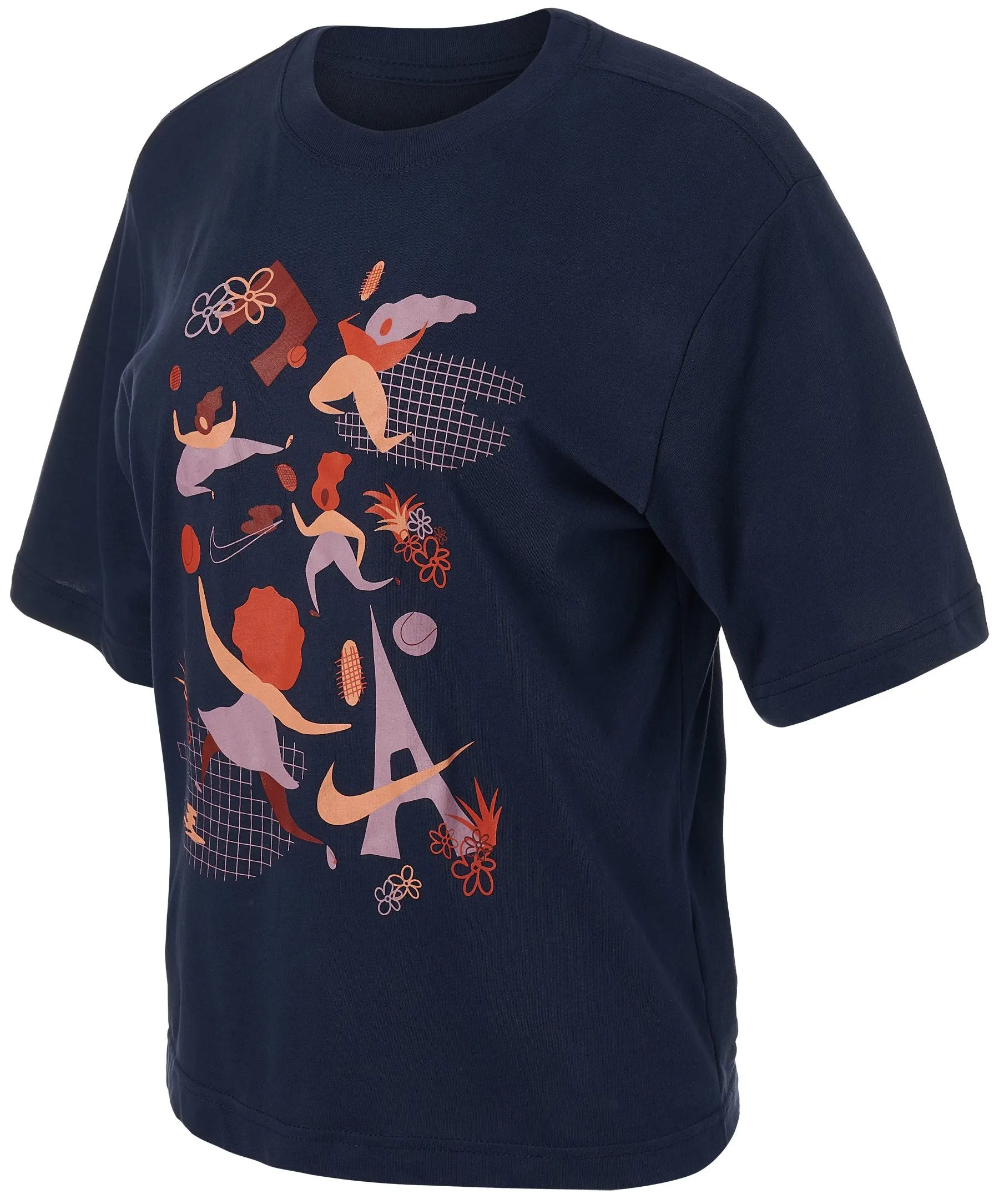 Nike Court Dri-Fit Tee Enhergy Roland Garros W - obsidian Nike Court Dri-Fit Tee Enhergy Roland Garros W - obsidian