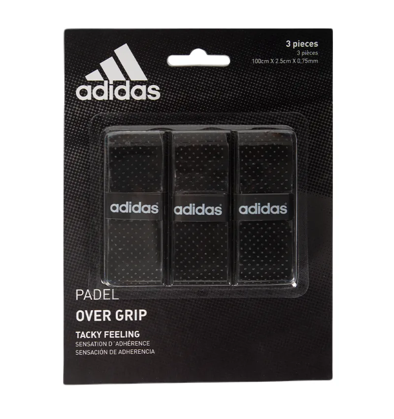 Adidas Padel Overgrip Tacky Feeling 3P - black