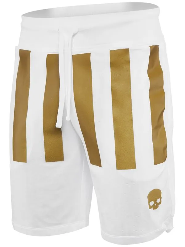Hydrogen US Open Stripes Shorts - white/gold