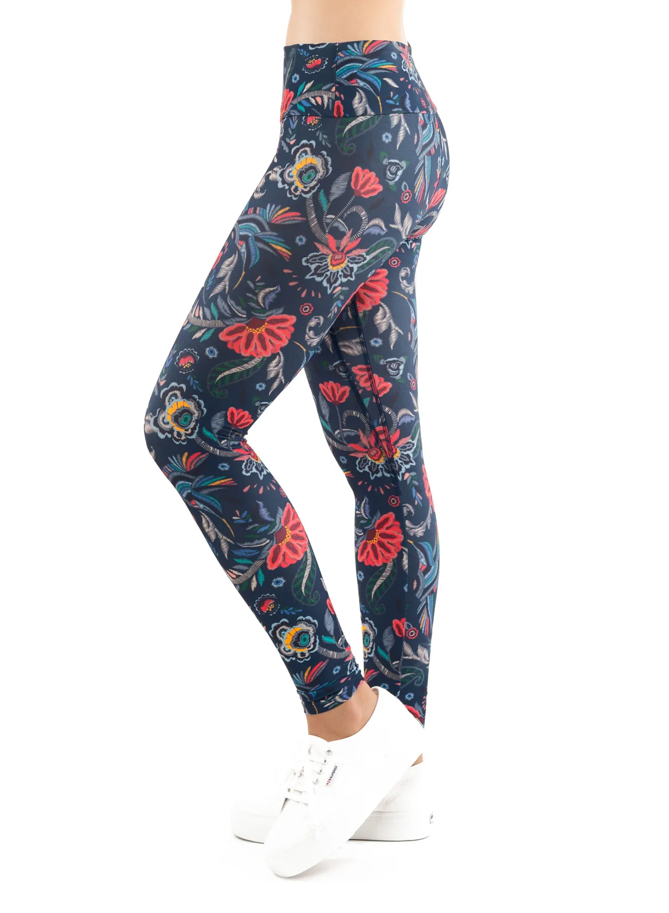 Lucky in Love A Stitch In Time Hi-Whip Stitch Legging Women - slate