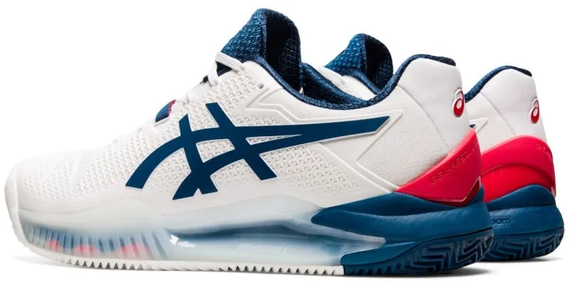 Asics Gel-Resolution 8 Clay - white/mako blue