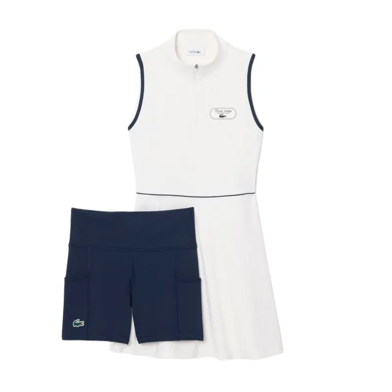 Lacoste Ultra Dry Badge Accent Tennis Heritage - white/navy blue