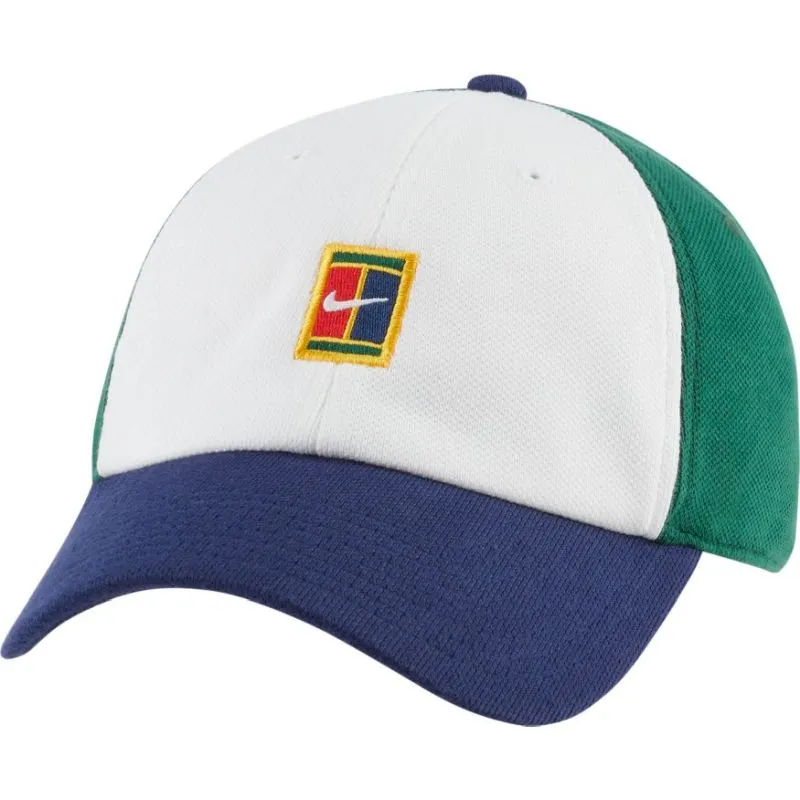Nike H86 Court Logo Cap - white/binary blue/gorge green