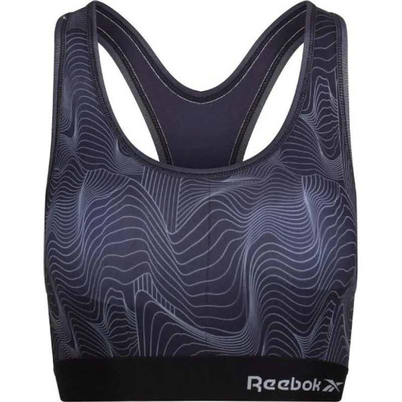 4d892d1f9a5c685329906c0cb0e13692 Reebok Womens Crop Top Nelly - black print