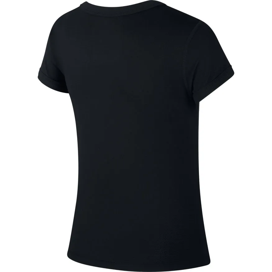 nike-court-g-dry-top-ss-black-white-2 Nike Court G Dry Top SS - black/white