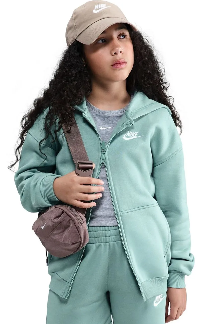 Nike Kids Sportswear Club Fleece Oversized Full Zip - cannon/white Nike Kids Sportswear Club Fleece Oversized Full Zip - cannon/white