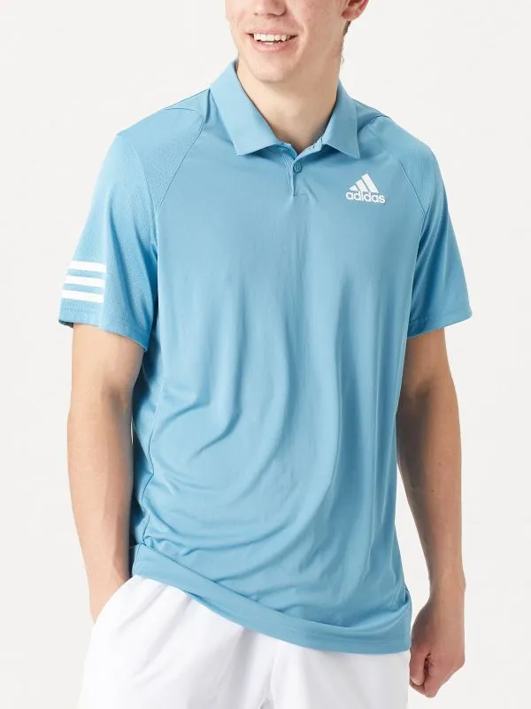 adidas-club-3-stripes-polo-m-haze-blue-white-3 Adidas Club 3 Stripes Polo M - haze blue/white