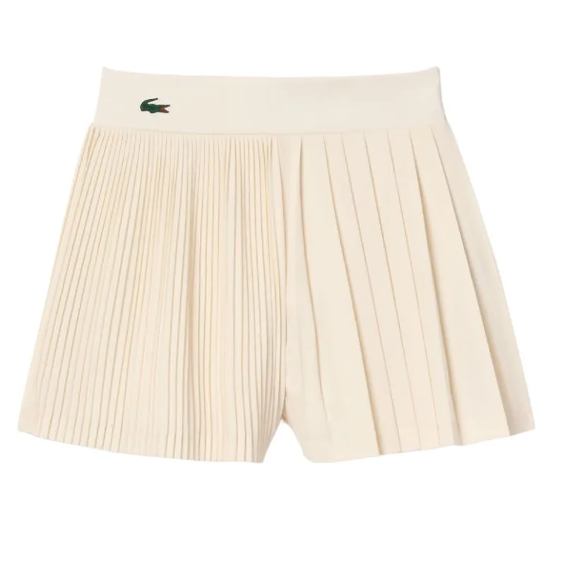 Lacoste Ultra-Dry Stretch Lined Tennis Shorts - cream white Lacoste Ultra-Dry Stretch Lined Tennis Shorts - cream white