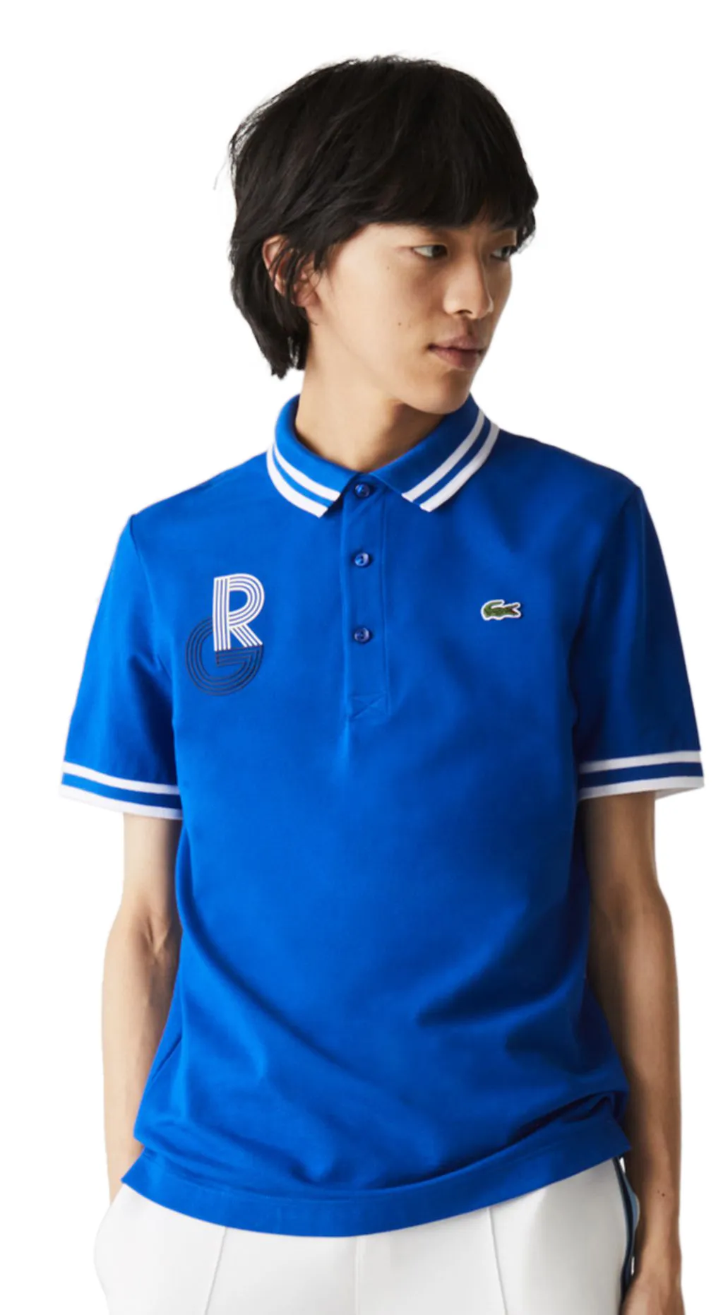 Lacoste Roland Garros Men Polo - blue/white/blue