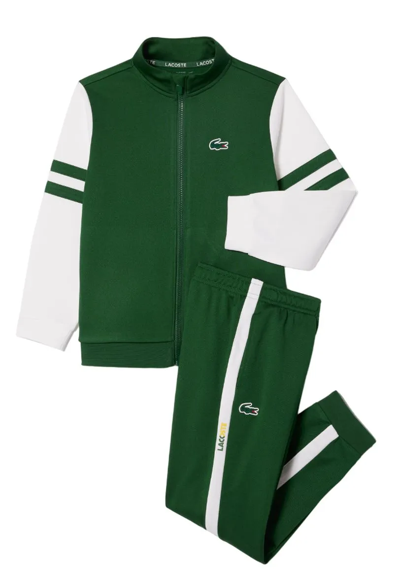 Lacoste Kids Tennis Sportsuit - green/white
