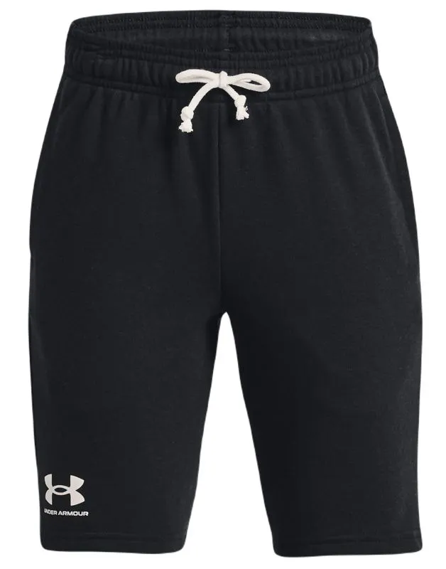 Under Armour Boys' UA Rival Terry Shorts - black/mod gray