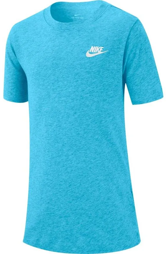 Nike NSW Tee Embedded Futura B - lagoon pulse/white