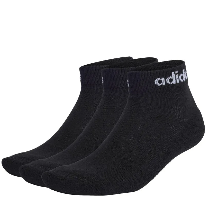 Adidas Linear Ankle Cushioned 3P - black/white