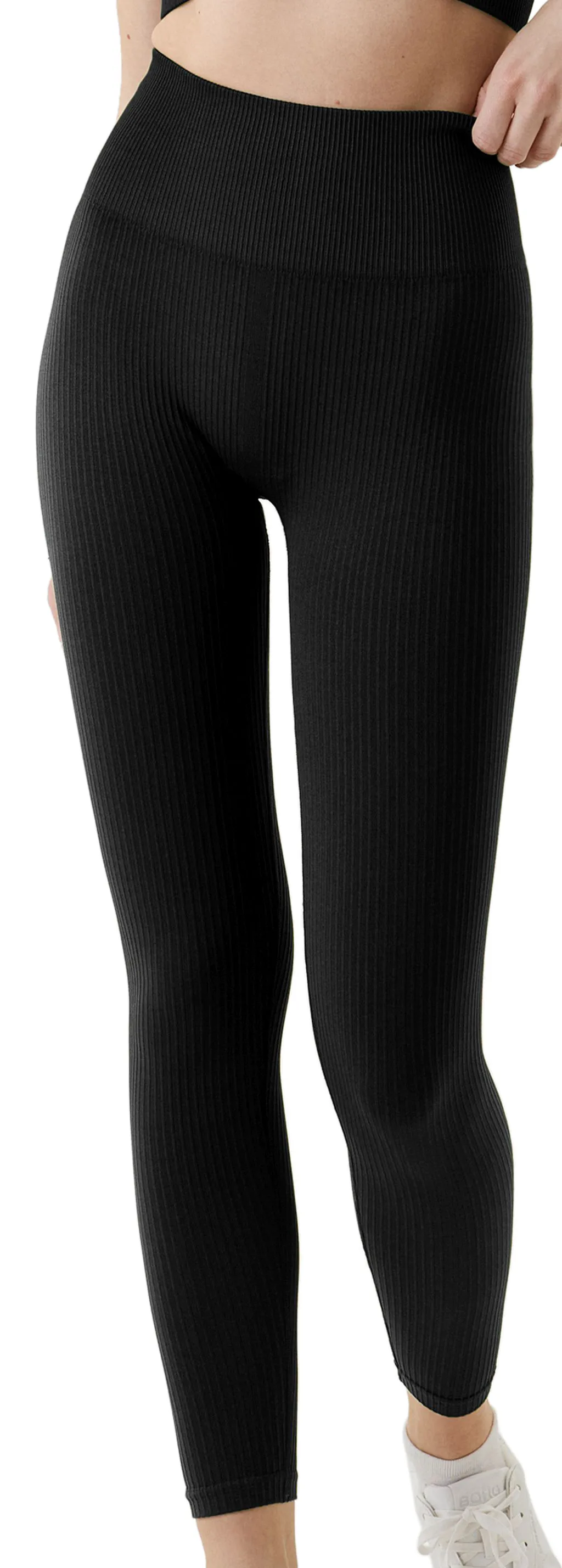 Björn Borg Sthlm Seamless Rib Tights - black beauty