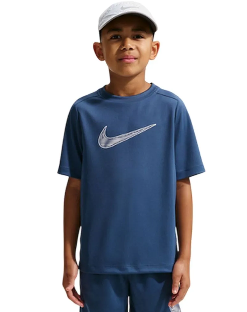 Nike Boys Dri-FIT Multi Short Sleeve - mystic navy/white Nike Boys Dri-FIT Multi Short Sleeve - mystic navy/white