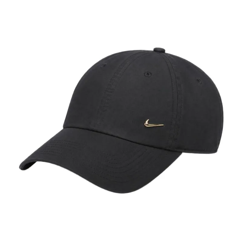 Nike Dri-Fit Club Unstructured Metal Swoosh - black/metalic gold